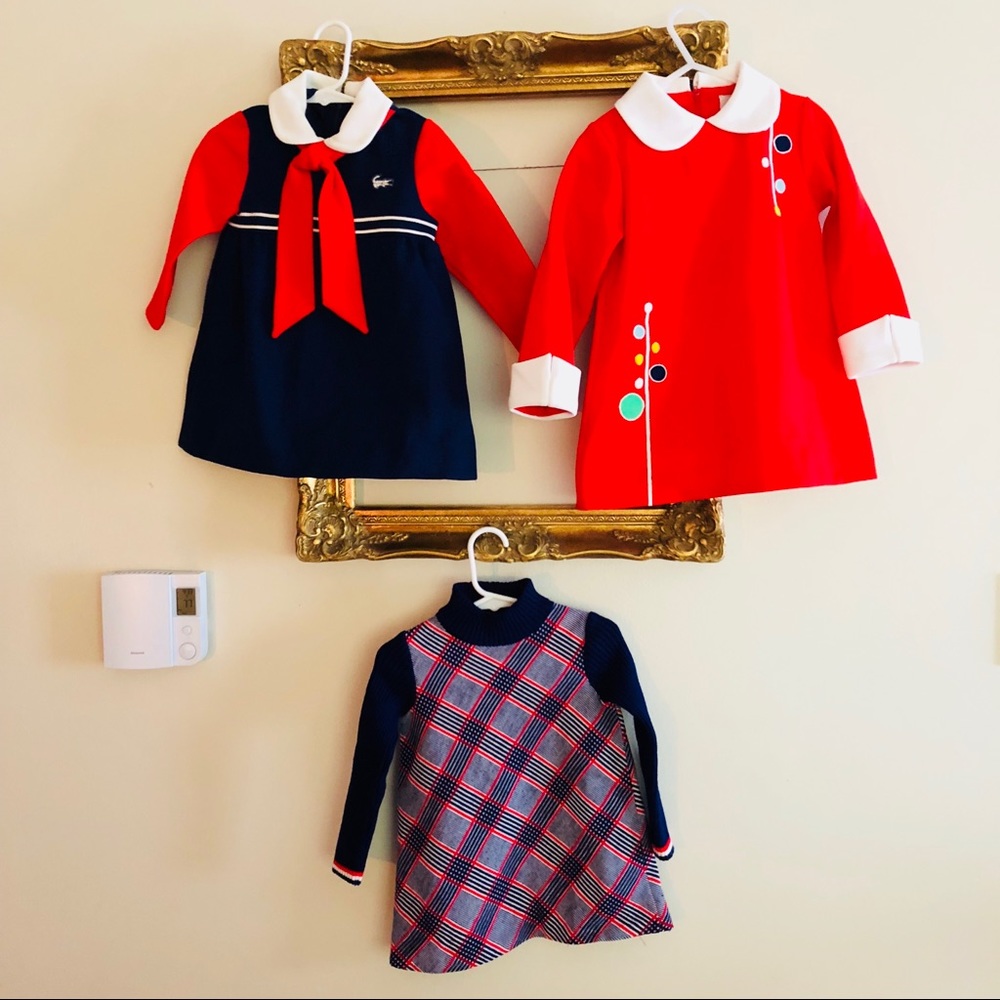 Vintage 60s 70s mod toddler girls dresses